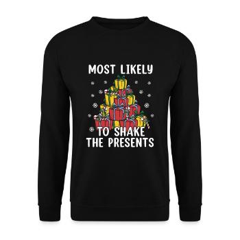 Ugly XMAS - Unisex Sweatshirt - black - Front - Alina (178cm) & Michal (187cm)