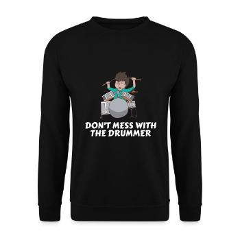 Tambours Batteurs Batteurs - Sweat-shirt Unisexe - noir - Devant - Alina (178cm) & Michal (187cm)