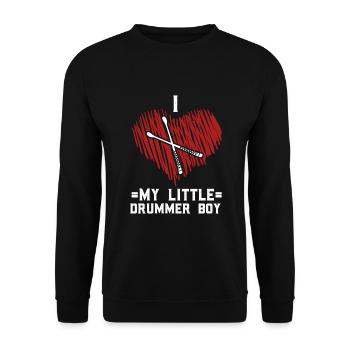 Drums Drums Drumstick Drummer Music Band Rock - Unisex Sweatshirt - black - Front - Alina (178cm) & Michal (187cm)