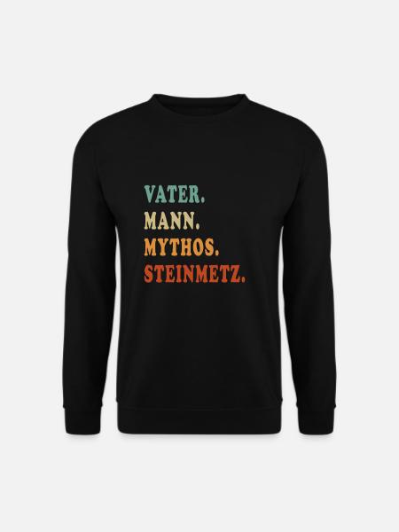 Steinmetz Handwerker Papa Vatertag Vater Geschenk - Unisex Pullover - Schwarz