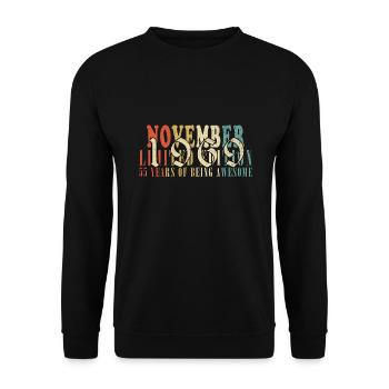 1969 November 1969 Jubilee November 1969 - Unisex Sweatshirt - black - Front - Alina (178cm) & Michal (187cm)