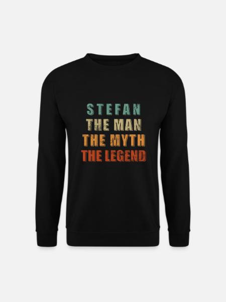 Stefan Name Design - Unisex Pullover - Schwarz