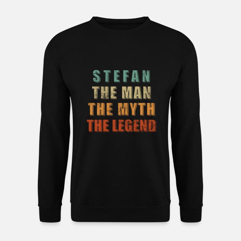 Stefan Name Design - Unisex Sweatshirt - black