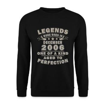 December 2006 Birthday Gift December 2006 - Unisex Sweatshirt - black - Front - Alina (178cm) & Michal (187cm)