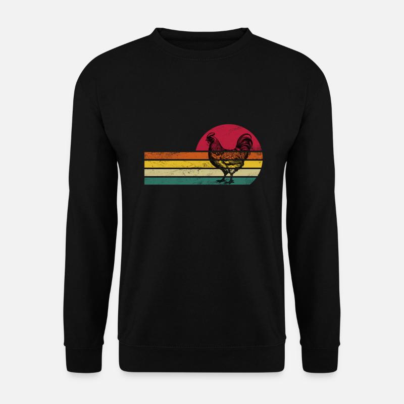 Poulets Poulet Coq - Sweat-shirt Unisexe - noir