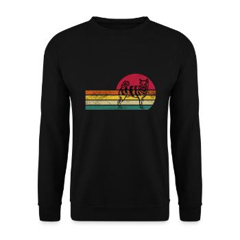Shiba Inu Chien Kawaii Japonais Japon Chiot - Sweat-shirt Unisexe - noir - Devant - Alina (178cm) & Michal (187cm)