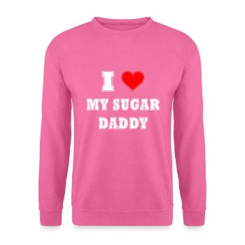 I love my Sugar daddy - Unisex Pullover - Pink - Vorne