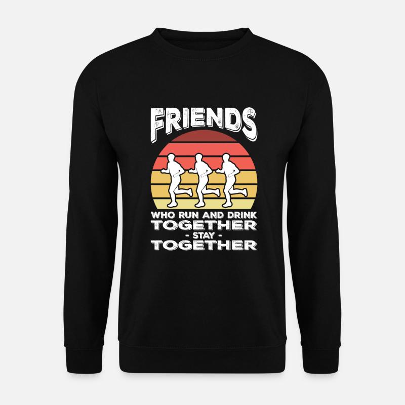 Jogging Friends - Unisex Sweatshirt - black