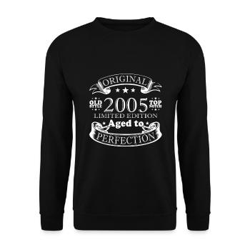 20ème Anniversaire 2005 Millésime Edition Limitée 2005 - Sweat-shirt Unisexe - noir - Devant - Alina (178cm) & Michal (187cm)
