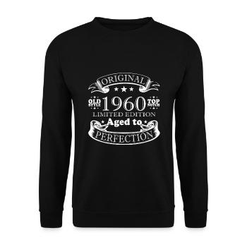 1960 - Vintage 1960 - Vintage 1960 - Unisex Sweatshirt - black - Front - Alina (178cm) & Michal (187cm)