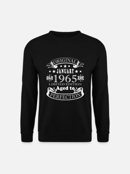 Legenden wurden im Januar 1965 geboren,Januar 1965 - Unisex Pullover - Schwarz