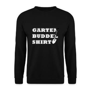 Gärtner Hobbygärtner lustiges Garten Buddel Shirt - Unisex Pullover - Schwarz - Vorne - Alina (178cm) & Michal (187cm)