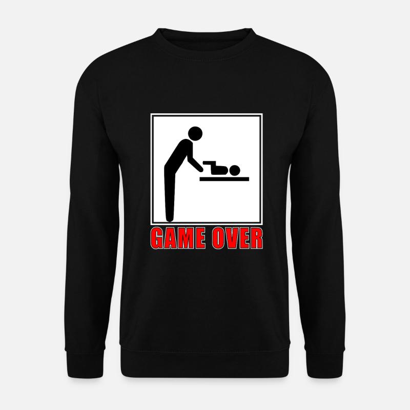 Game Over- Vaterschaft - Unisex Pullover - Schwarz