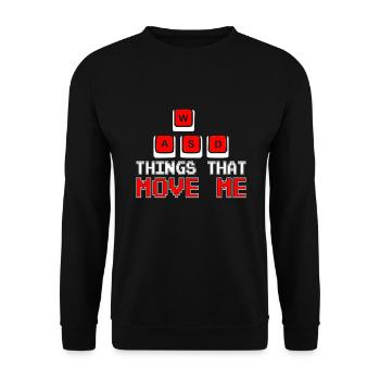 Things that move me - Unisex Sweatshirt - black - Front - Alina (178cm) & Michal (187cm)