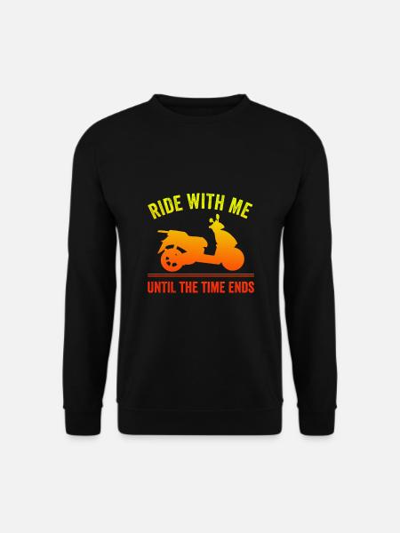 Motorroller Mofa Moped Roller - Unisex Pullover - Schwarz