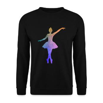 Danseuse de ballet - Sweat-shirt Unisexe - noir - Devant - Alina (178cm) & Michal (187cm)