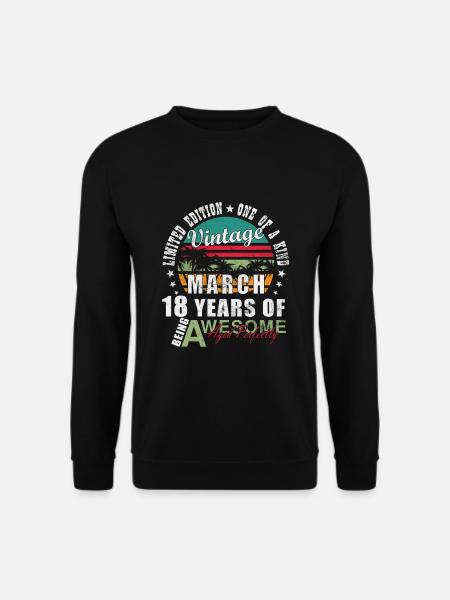 März 2007 Jahrgang geboren Geburtstag Retro - Unisex Pullover - Schwarz
