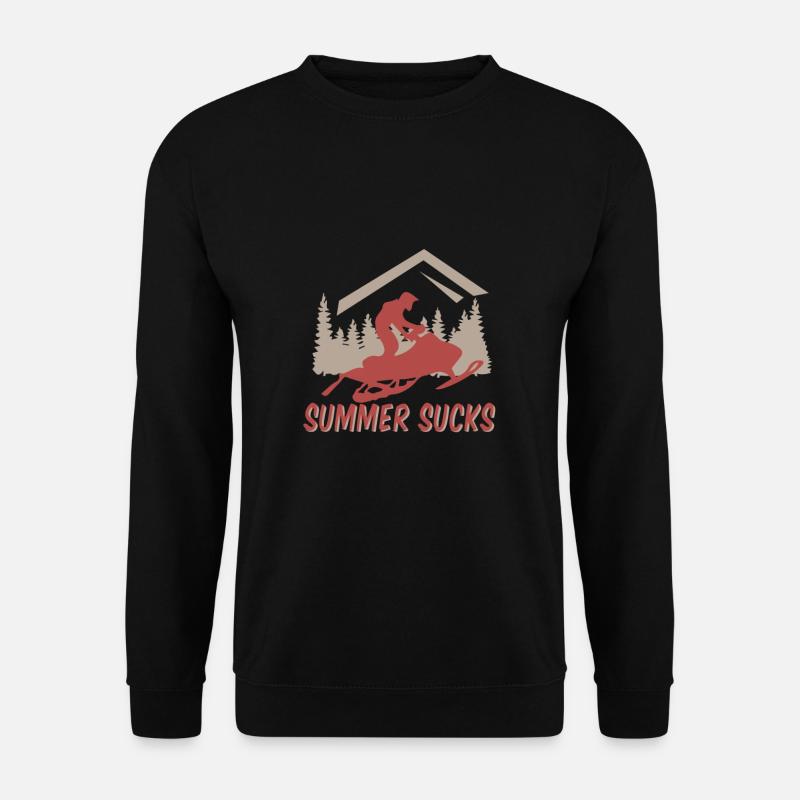 L'été craque idée cadeau motoneige - Sweat-shirt Unisexe - noir