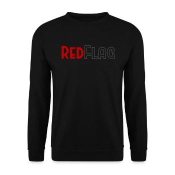 Drapeau rouge - Bo Graphic - Sweat-shirt Unisexe - noir - Devant - Alina (178cm) & Michal (187cm)