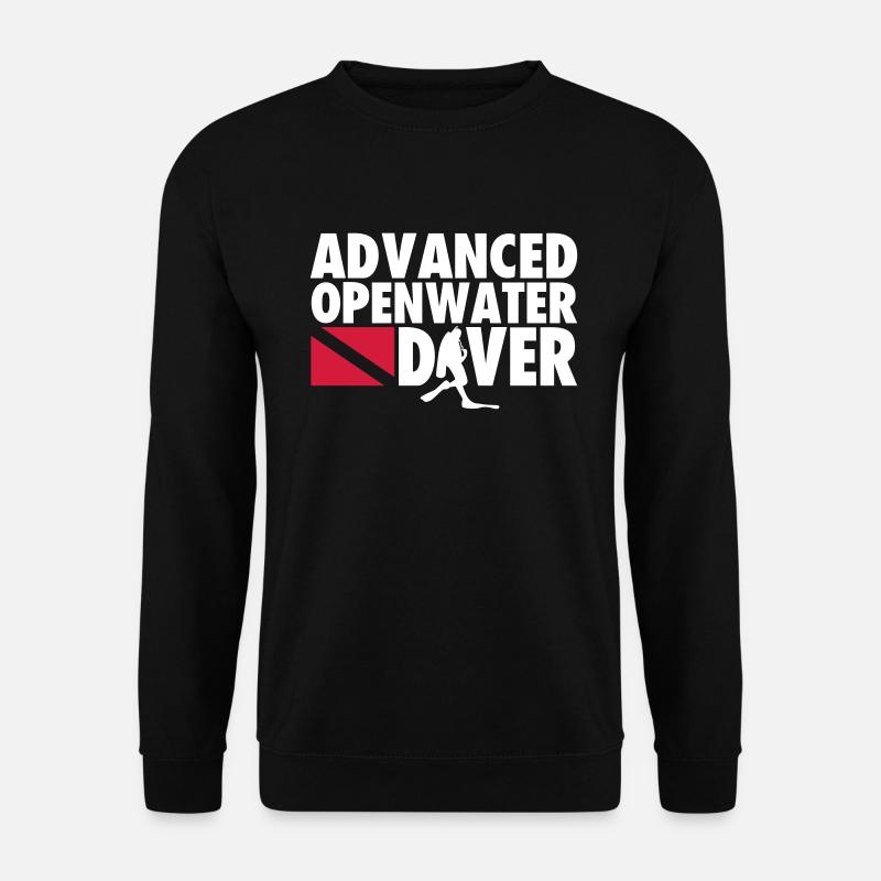 plongeur avancé en eau libre - Sweat-shirt Unisexe - noir