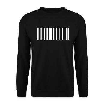 Barcode White - Sweat-shirt Unisexe - noir - Devant - Alina (178cm) & Michal (187cm)