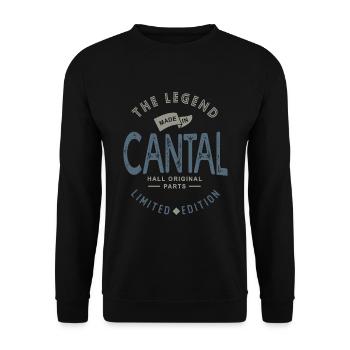 cantal, auvergnat, cantalou fier cantalien - Sweat-shirt Unisexe - noir - Devant - Alina (178cm) & Michal (187cm)