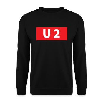 UBahn Linie Hamburg U 2 Souvenir Andenken Geschenk - Unisex Pullover - Schwarz - Vorne - Alina (178cm) & Michal (187cm)