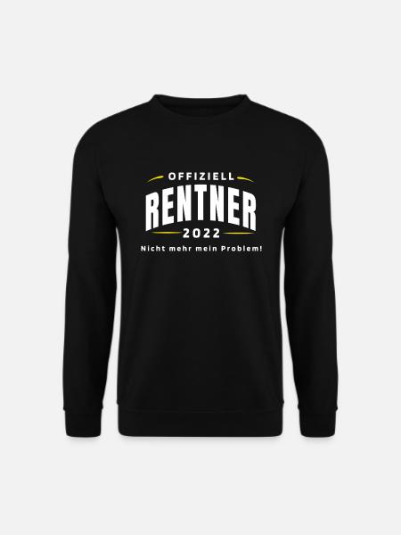 Offiziell Rentner 2022 Ruhestand Pension Kollegen - Unisex Pullover - Schwarz