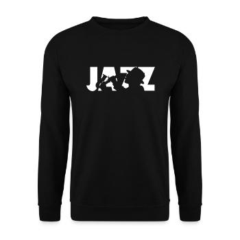 Jazz - Unisex Pullover - Schwarz - Vorne - Alina (178cm) & Michal (187cm)