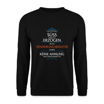 Ernährungsberater Beruf - Unisex Pullover - Schwarz - Vorne - Alina (178cm) & Michal (187cm)