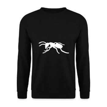 ant - Unisex Sweatshirt - black - Front - Alina (178cm) & Michal (187cm)