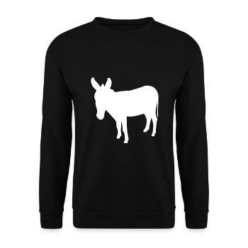 ass - Unisex Sweatshirt - black - Front - Alina (178cm) & Michal (187cm)