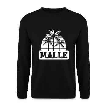Malle - Unisex Pullover - Schwarz - Vorne - Alina (178cm) & Michal (187cm)