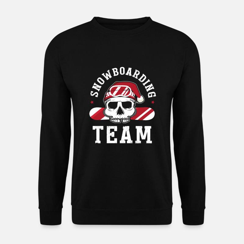 Logo de l'équipe de snowboard avec crâne - Sweat-shirt Unisexe - noir