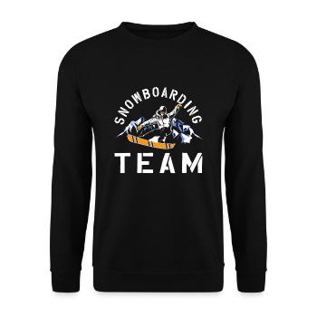 Snowboarding team - Unisex Sweatshirt - black - Front - Alina (178cm) & Michal (187cm)