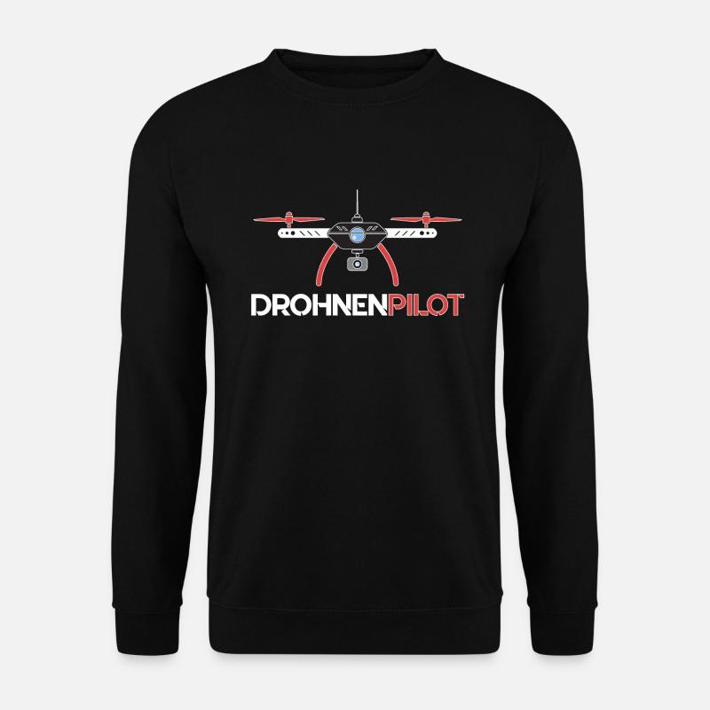 Drohnenpilot Drohne Pilot Geschenk rc fpv race - Unisex Pullover - Schwarz