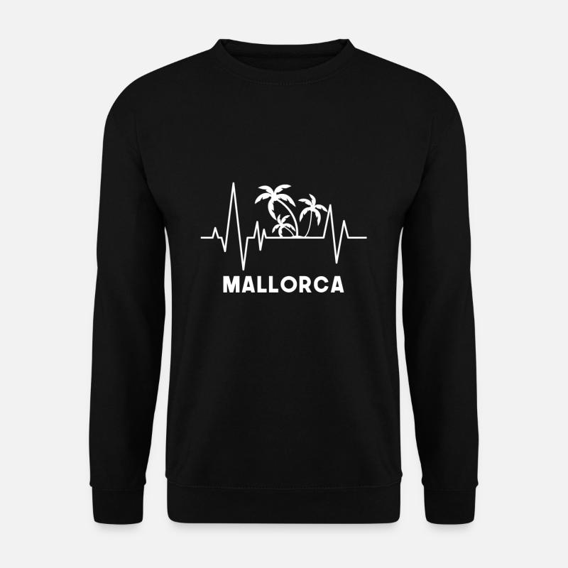 Mallorca Malle Puls Herzschlag Liebe - Unisex Pullover - Schwarz
