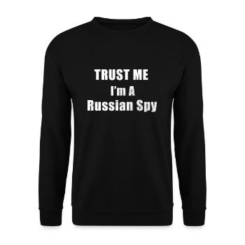 Russian spy - Unisex Sweatshirt - black - Front - Alina (178cm) & Michal (187cm)