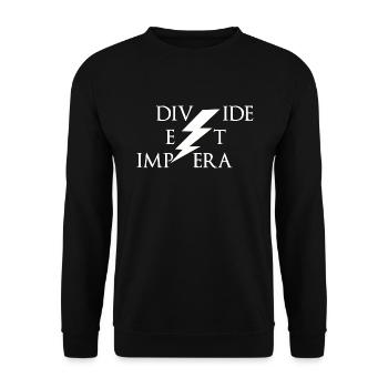 Divide et impera Latin domination - Unisex Sweatshirt - black - Front - Alina (178cm) & Michal (187cm)