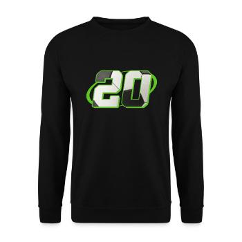 20 Birthday Soccer 20 Years Soccer Player - Unisex Sweatshirt - black - Front - Alina (178cm) & Michal (187cm)