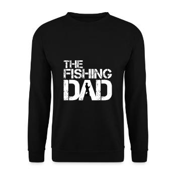 Fishing dad - Unisex Pullover - Schwarz - Vorne - Alina (178cm) & Michal (187cm)