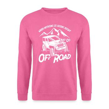 Off Road Driver Jeeps - Unisex Sweatshirt - pink - Front