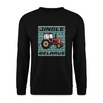 Tracteur Pull Noël - Sweat-shirt Unisexe - noir - Devant - Alina (178cm) & Michal (187cm)