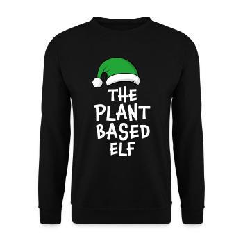 Der pflanzliche Elf - Unisex Pullover - Schwarz - Vorne - Alina (178cm) & Michal (187cm)