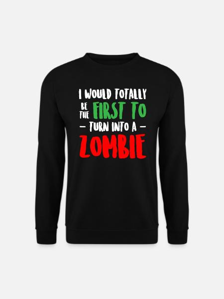 Funny Zombie - Unisex Sweatshirt - black