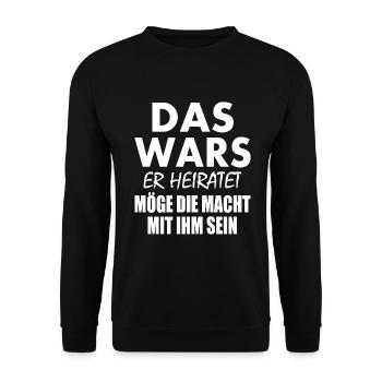 Das wars - Unisex Pullover - Schwarz - Vorne - Alina (178cm) & Michal (187cm)