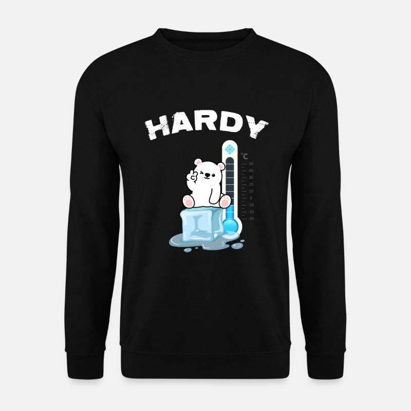 Eisbader Winter Schwimmer Eisbad Eisbär - Unisex Sweatshirt - black