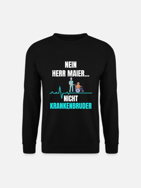 Pfleger Kranken Pfleger Altenpflege Kollektion - Unisex Pullover - Schwarz