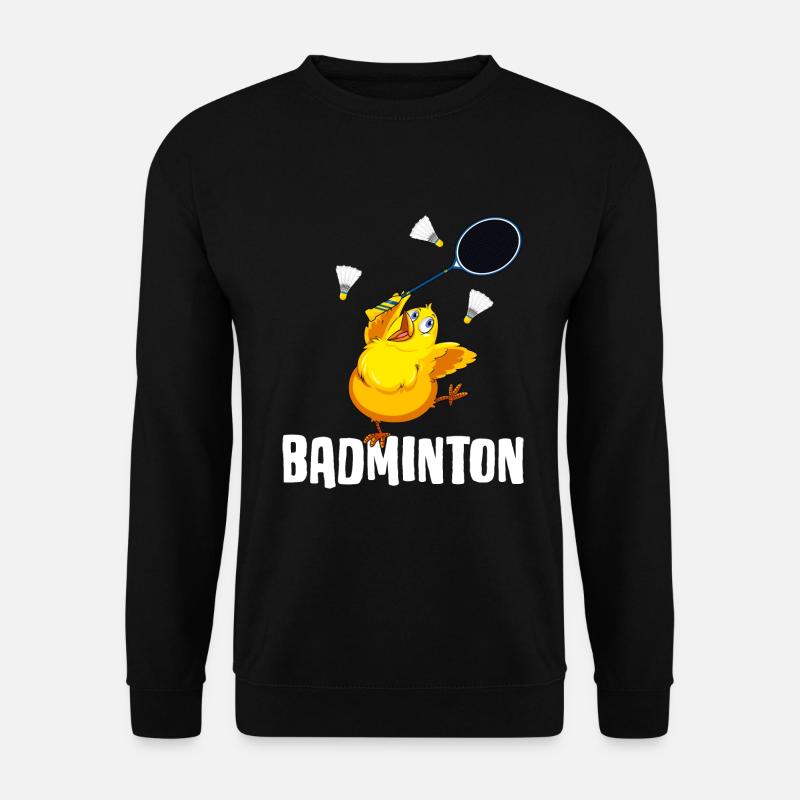 badminton badmintonspieler federball badminton-day - Unisex Pullover - Schwarz