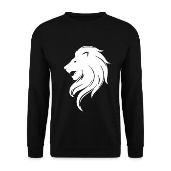 Lion - symbole - Sweat-shirt Unisexe - noir - Devant - Alina (178cm) & Michal (187cm)